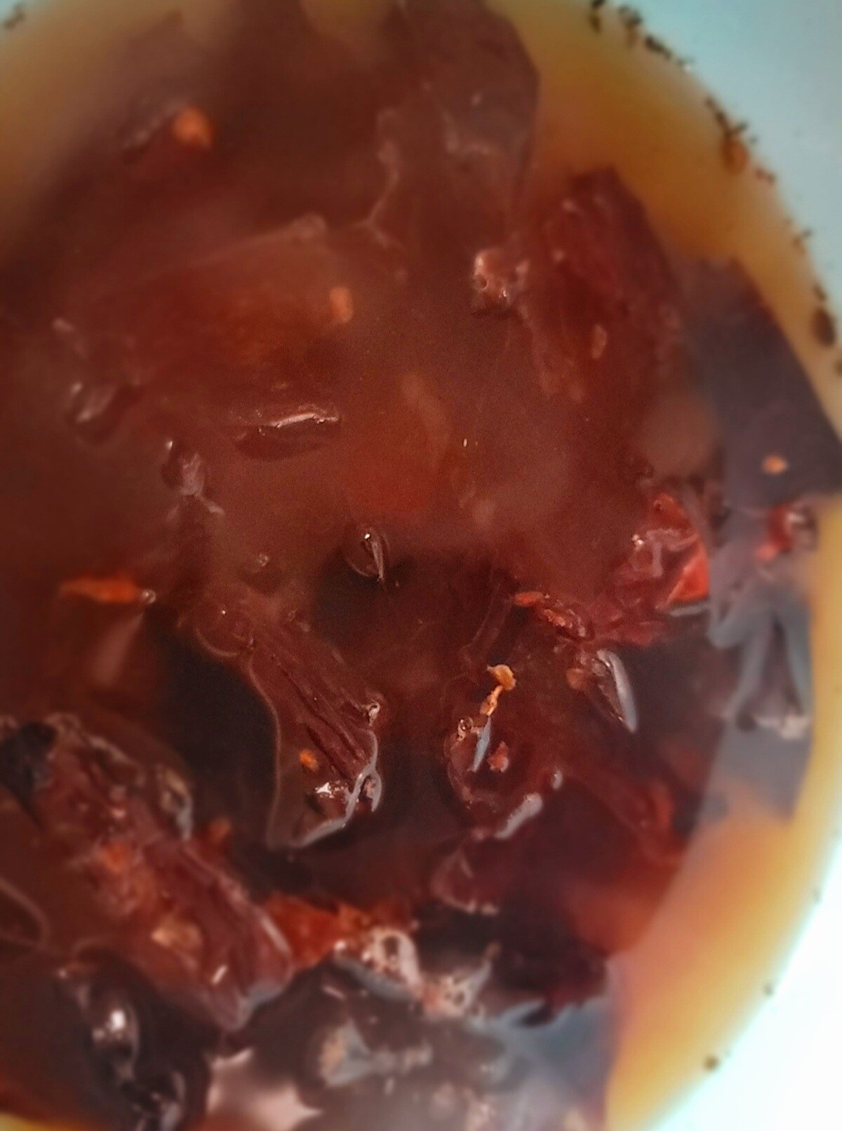 cherries and chilis re-hydrating