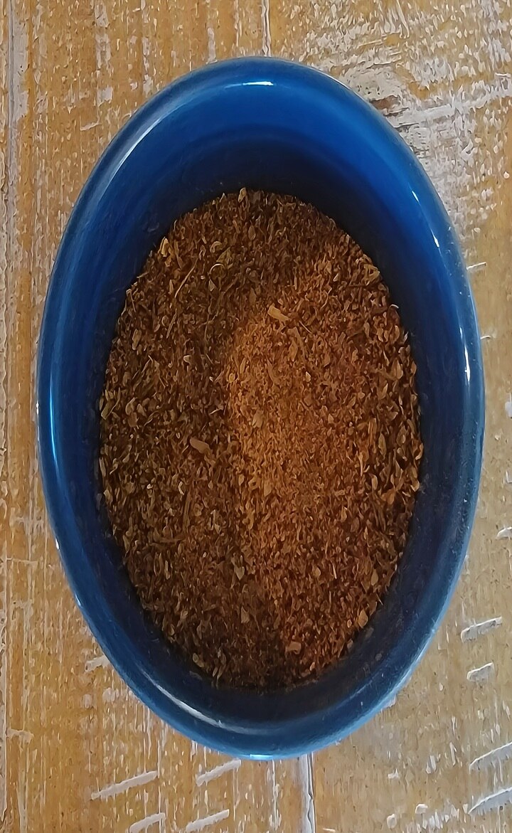 Ramekin of blackening spice blend